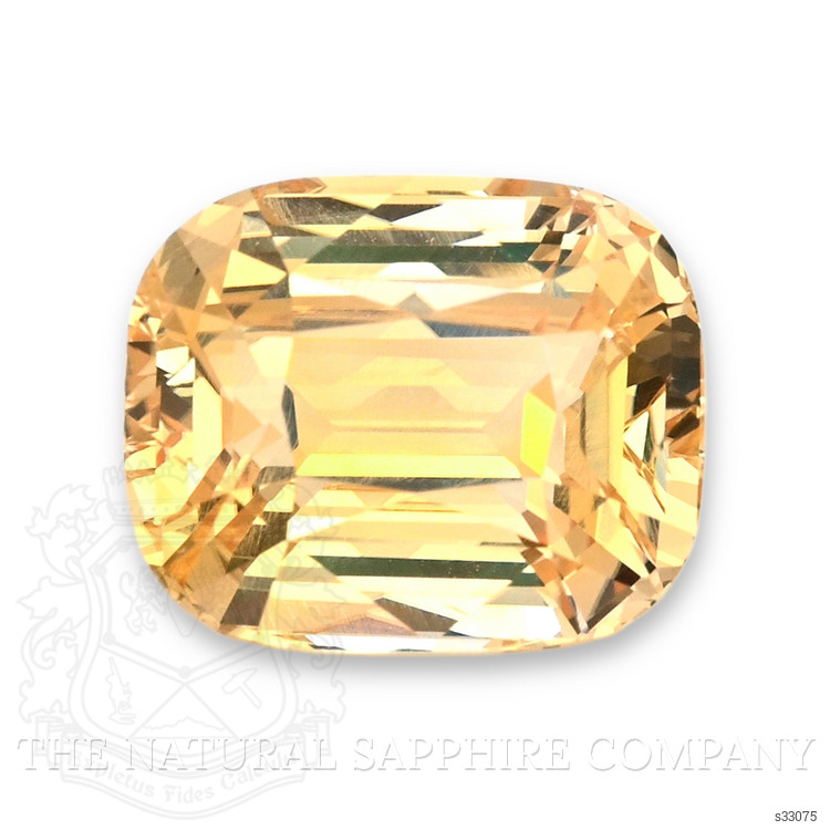 6.56 Ct. Orangish Yellow Sapphire from Ceylon (Sri Lanka)