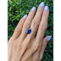 5.20 Ct. Blue Sapphire from Ceylon (Sri Lanka) Life Style