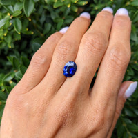 3.10 Ct. Blue Sapphire from Ceylon (Sri Lanka) Life Style