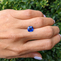 2.11 Ct. Blue Sapphire from Ceylon (Sri Lanka) Life Style