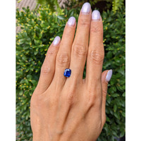 2.06 Ct. Blue Sapphire from Ceylon (Sri Lanka) Life Style