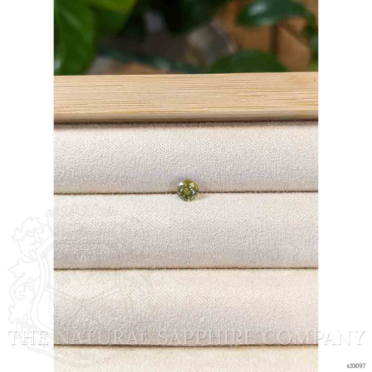 0.51 Ct. Greenish Yellow Sapphire from Madagascar