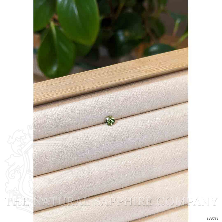 0.42 Ct. Yellowish Green Sapphire from Madagascar