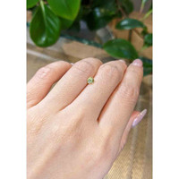 0.40 Ct. Yellow Sapphire from Madagascar Life Style