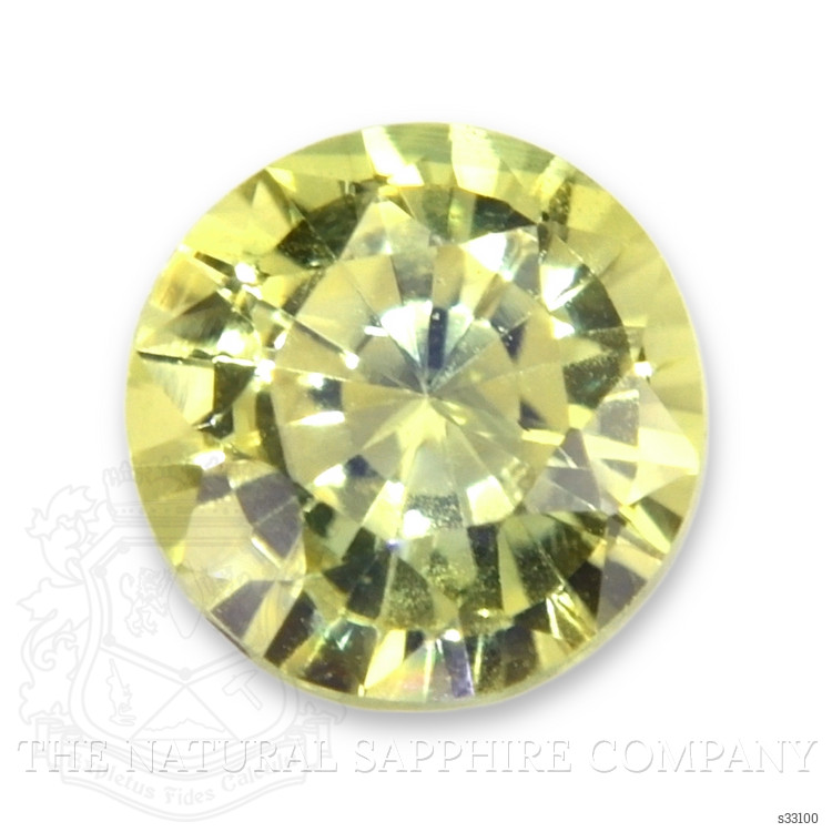 0.41 Ct. Greenish Yellow Sapphire from Madagascar