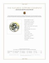 0.56 Ct. Greenish Yellow Sapphire from Madagascar Scan Report