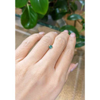 0.48 Ct. Green Sapphire from Madagascar Life Style