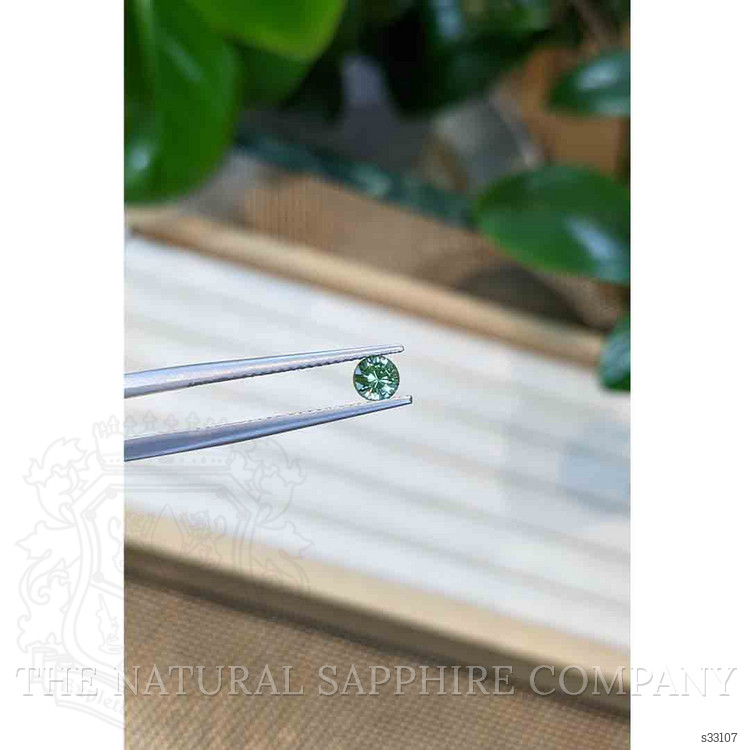 0.57 Ct. Yellowish Green Sapphire from Madagascar