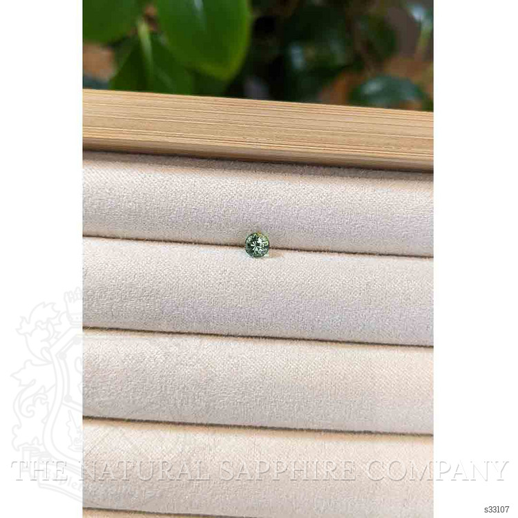 0.57 Ct. Yellowish Green Sapphire from Madagascar