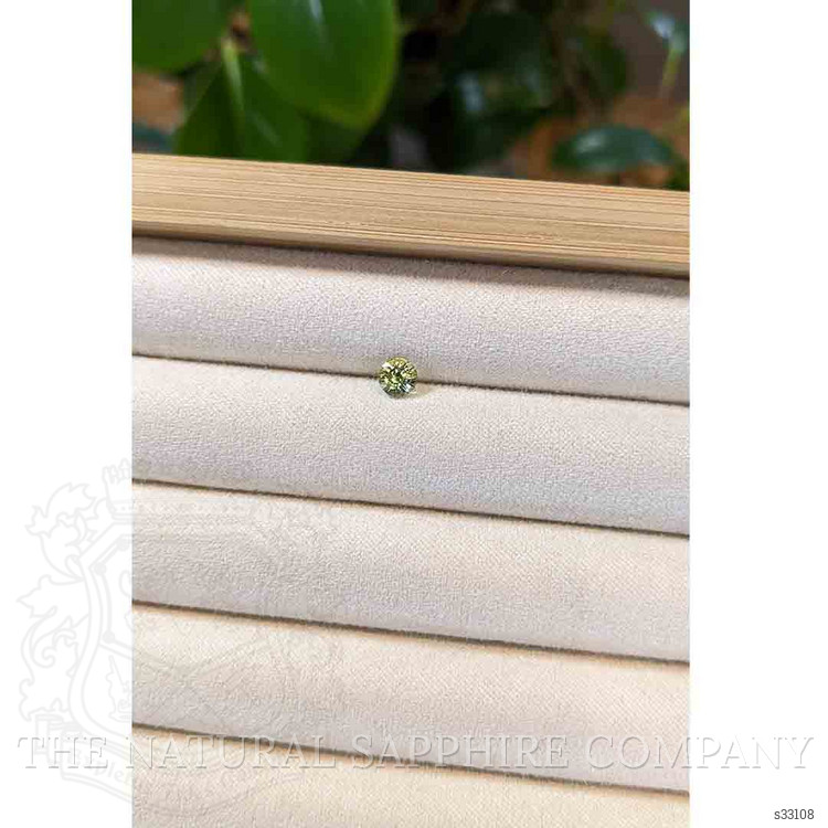 0.67 Ct. Yellowish Green Sapphire from Madagascar