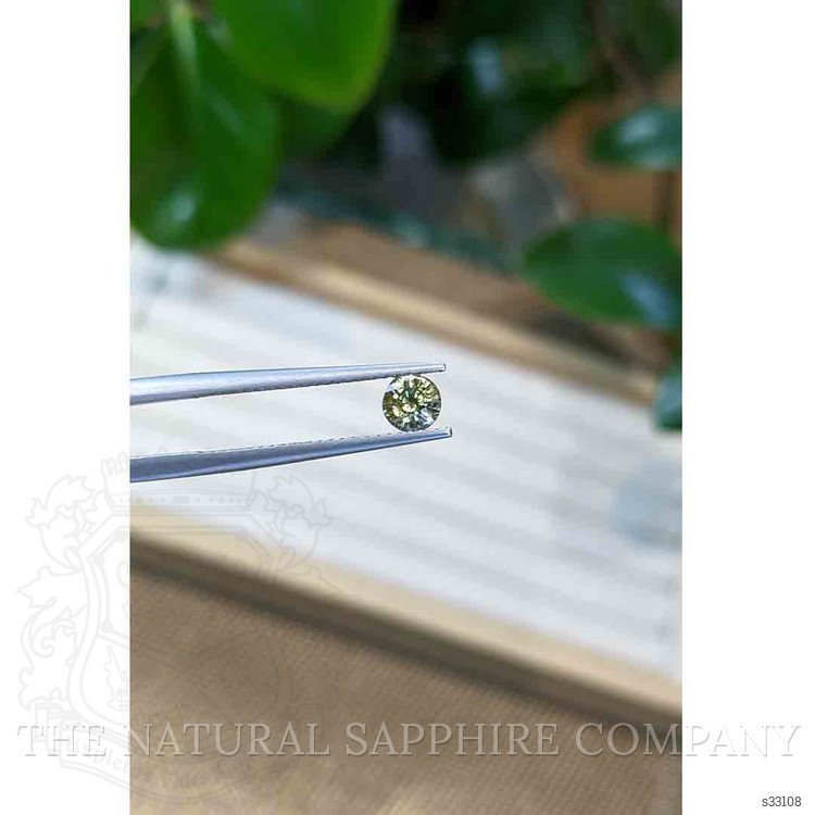 0.67 Ct. Yellowish Green Sapphire from Madagascar