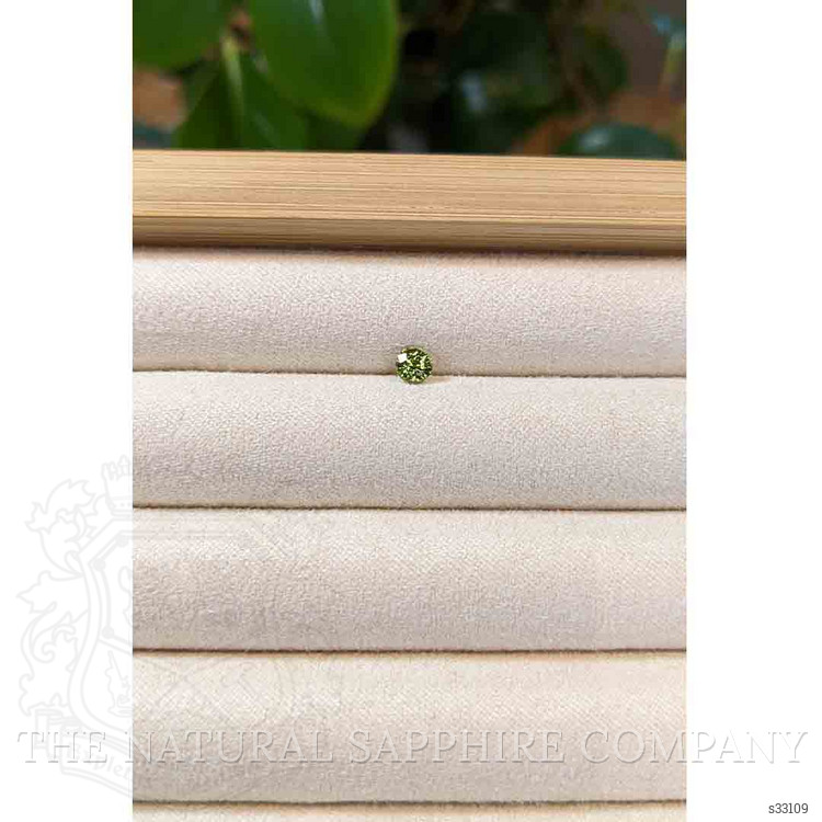 0.42 Ct. Yellowish Green Sapphire from Madagascar