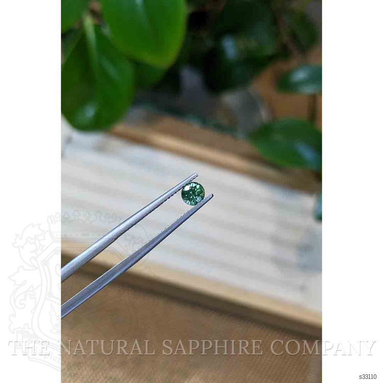 0.62 Ct. Bluish Green Sapphire from Madagascar