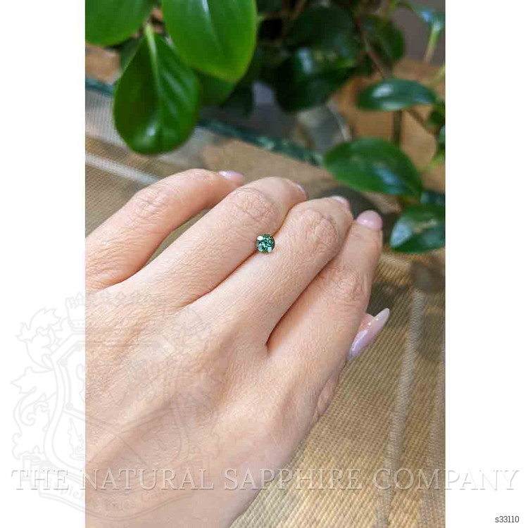 0.62 Ct. Bluish Green Sapphire from Madagascar