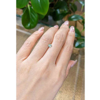 0.48 Ct. Green Sapphire from Madagascar Life Style