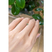0.41 Ct. Green Sapphire from Madagascar Life Style