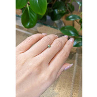 0.43 Ct. Green Sapphire from Madagascar Life Style