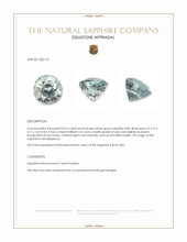 0.41 Ct. Bluish Green Sapphire from Madagascar Appraisal