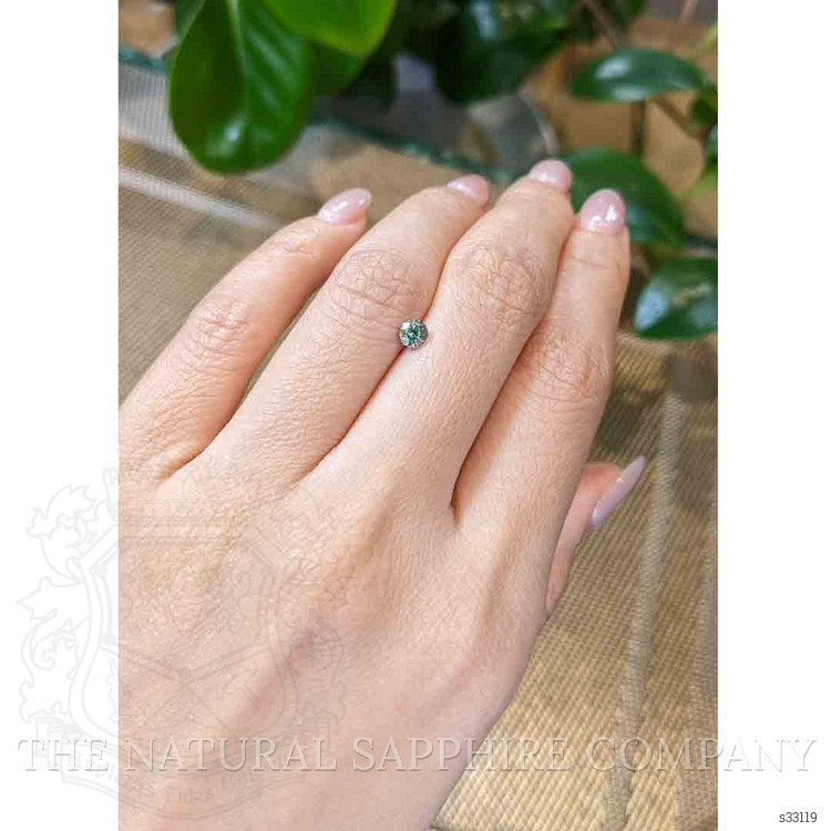 0.41 Ct. Bluish Green Sapphire from Madagascar