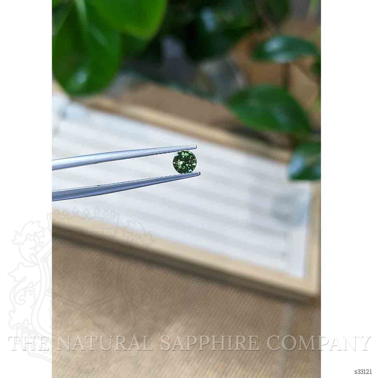 0.55 Ct. Bluish Green Sapphire from Madagascar