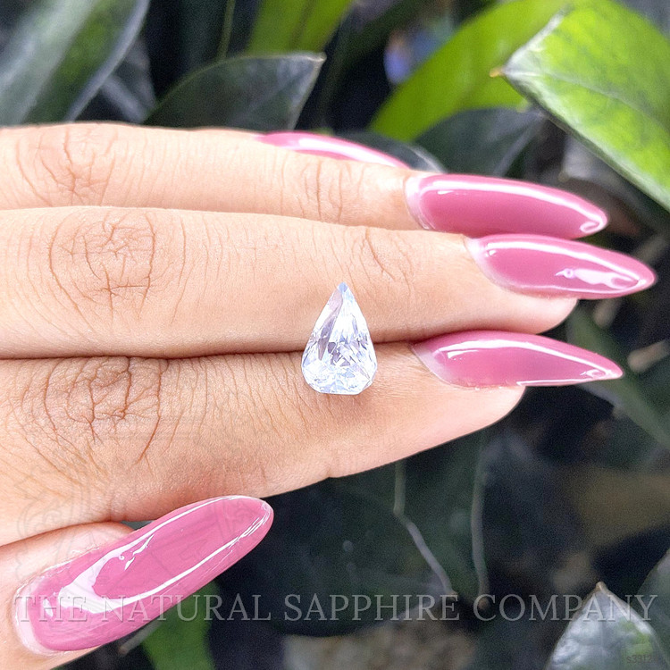 3.34 Ct. White Sapphire from Ceylon (Sri Lanka)