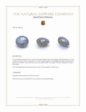 5.21 Ct. Greyish Blue Star Sapphire from Ceylon (Sri Lanka) Appraisal