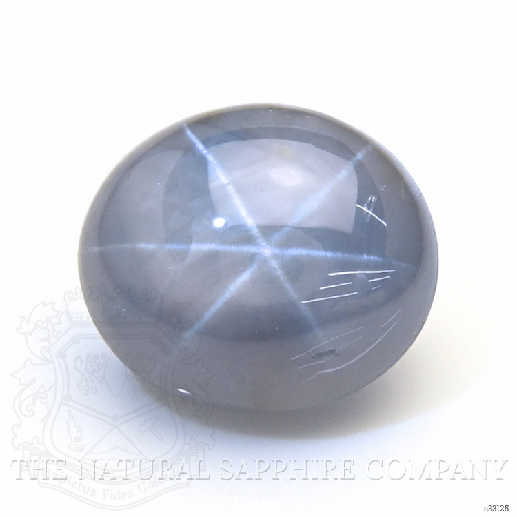 5.21 Ct. Greyish Blue Star Sapphire from Ceylon (Sri Lanka)