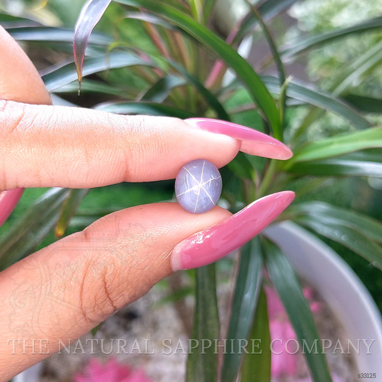5.21 Ct. Greyish Blue Star Sapphire from Ceylon (Sri Lanka)