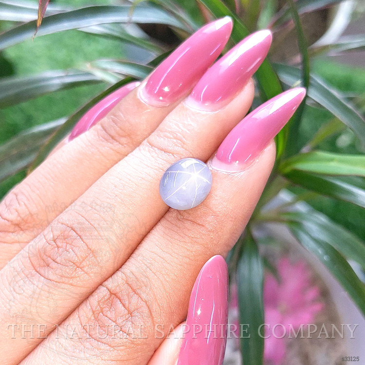 5.21 Ct. Greyish Blue Star Sapphire from Ceylon (Sri Lanka)
