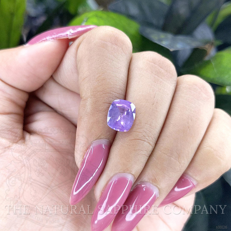 2.95 Ct. Bluish Purple Sapphire from Ceylon (Sri Lanka)