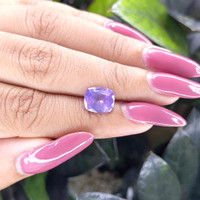 2.95 Ct. Bluish Purple Sapphire from Ceylon (Sri Lanka) Life Style