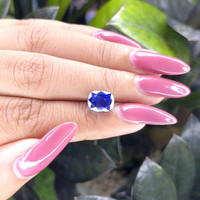 4.11 Ct. Blue Sapphire from Ceylon (Sri Lanka) Life Style