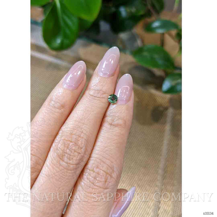 0.52 Ct. Bluish Green Sapphire from Madagascar