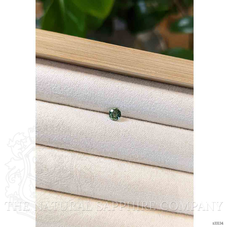 0.52 Ct. Bluish Green Sapphire from Madagascar