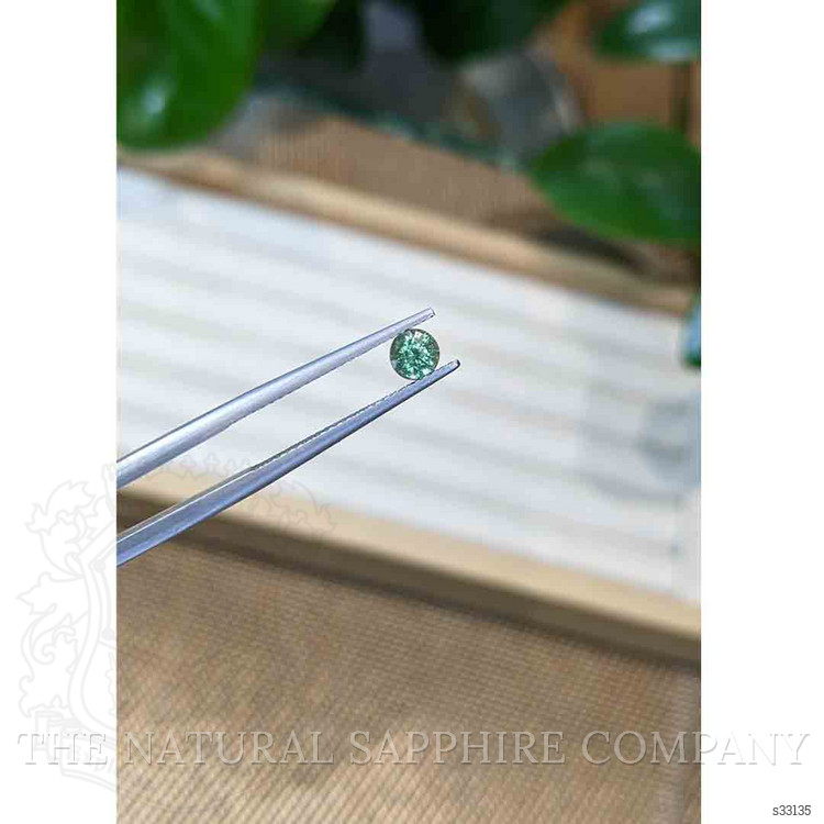 0.59 Ct. Bluish Green Sapphire from Madagascar