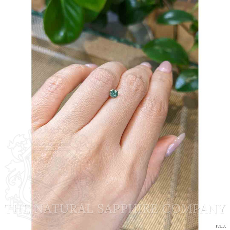 0.59 Ct. Bluish Green Sapphire from Madagascar