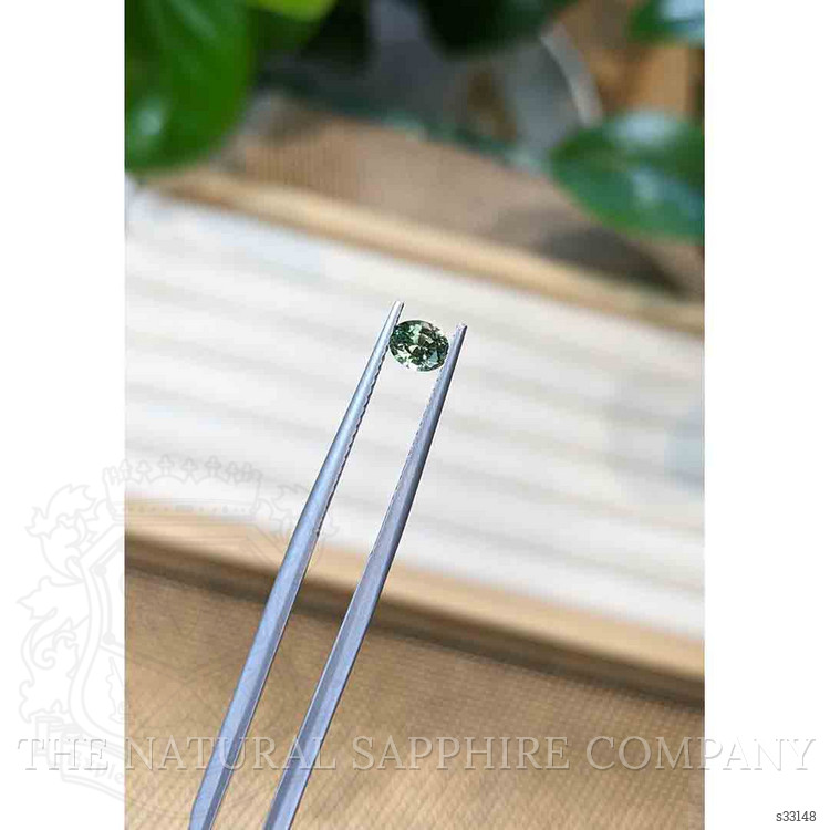 0.55 Ct. Bluish Green Sapphire from Madagascar
