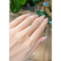 0.43 Ct. Greenish Yellow Sapphire from Madagascar Life Style