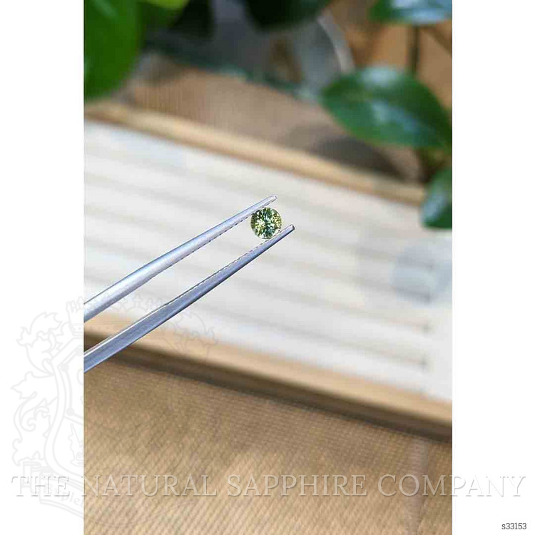 0.43 Ct. Greenish Yellow Sapphire from Madagascar