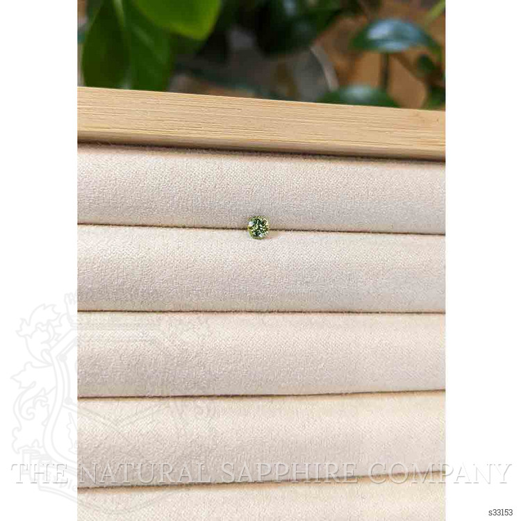 0.43 Ct. Greenish Yellow Sapphire from Madagascar