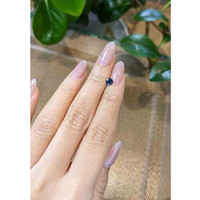 0.57 Ct. Blue Sapphire from Madagascar Life Style