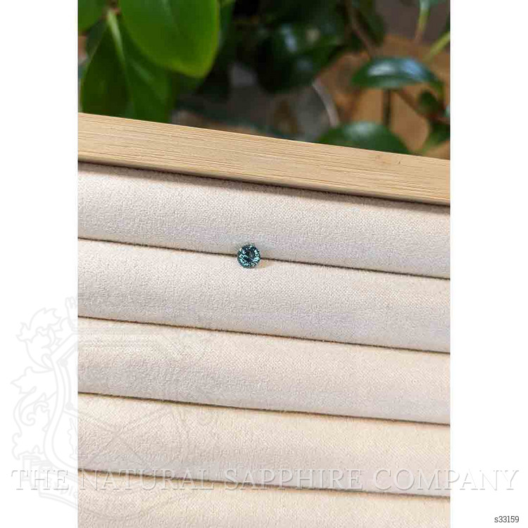 0.56 Ct. Greenish Blue Sapphire from Madagascar