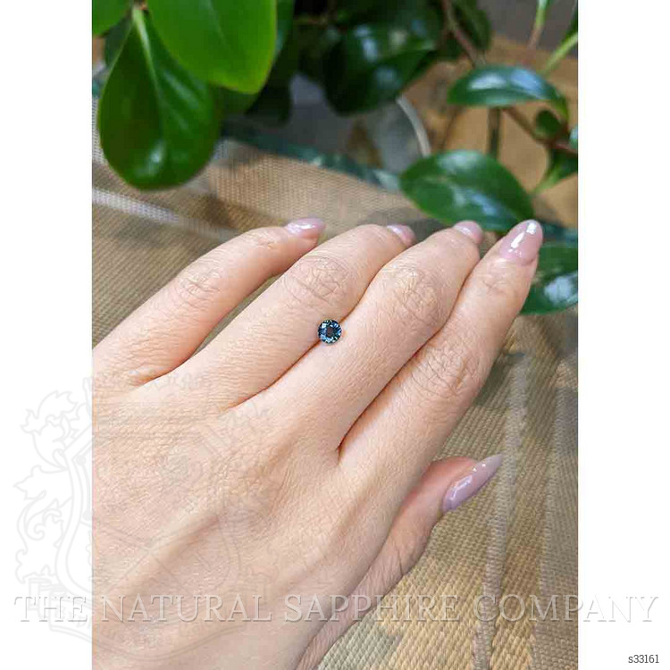 0.58 Ct. Greenish Blue Sapphire from Madagascar