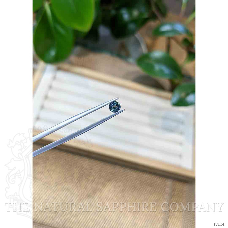 0.58 Ct. Greenish Blue Sapphire from Madagascar