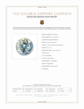 0.41 Ct. Greenish Blue Sapphire from Madagascar Scan Report