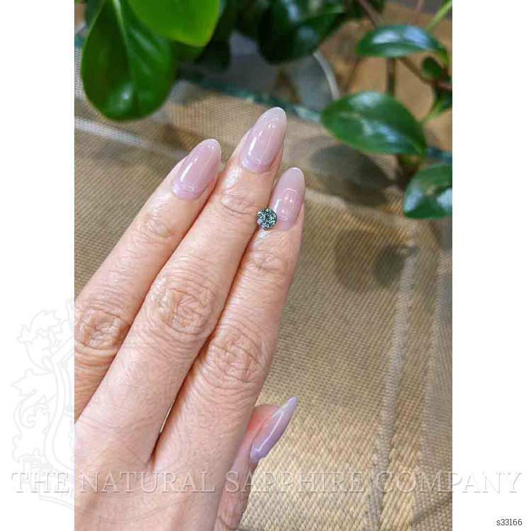 0.45 Ct. Greenish Blue Sapphire from Madagascar