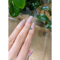 0.76 Ct. Bluish Green Sapphire from Madagascar Life Style