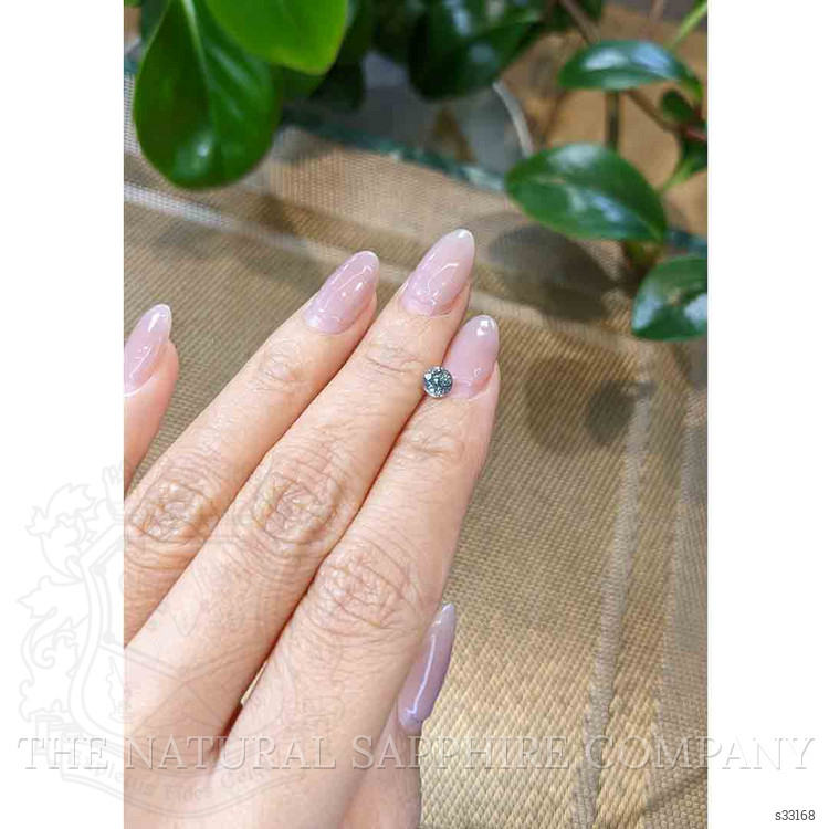 0.67 Ct. Greenish Blue Sapphire from Madagascar