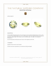 0.50 Ct. Bi Color / Parti Sapphire from Madagascar Appraisal