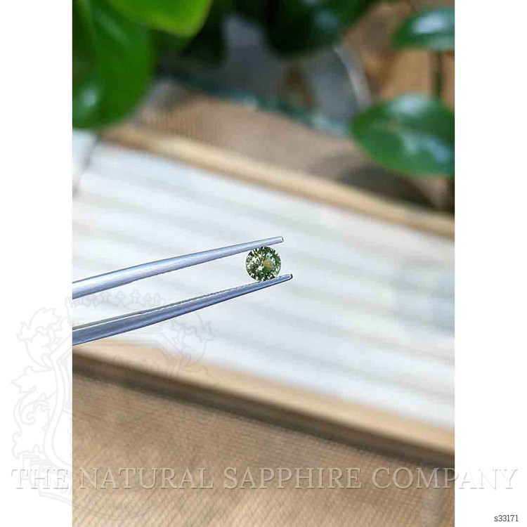 0.47 Ct. Yellowish Green Sapphire from Madagascar